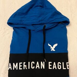 American Eagle Outfitters Blue and Black Long Sleeve Tee